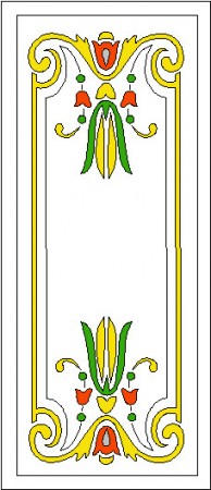 Витражи одна дверь - kf3