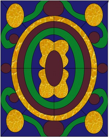 Витражи панно - AM243